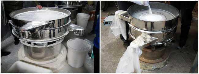 食品振動(dòng)篩篩分現(xiàn)場(chǎng) 食品振動(dòng)篩篩分現(xiàn)場(chǎng)